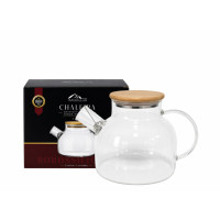 CHALEIRA DE BOROSSILICATO 1 LT C/TPA BAMBU MR470